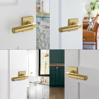 Zynella Door Handle Modern  Art Deco Inspired Illumination