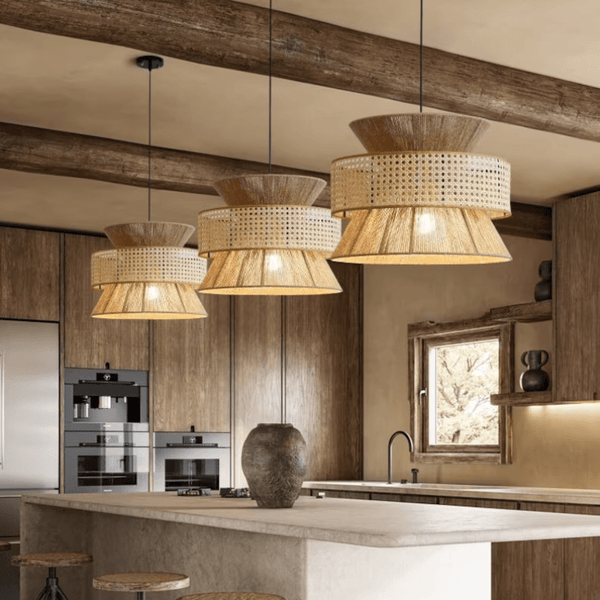 Zynella Hemp Rope  Wabi Sabi  Chandelier