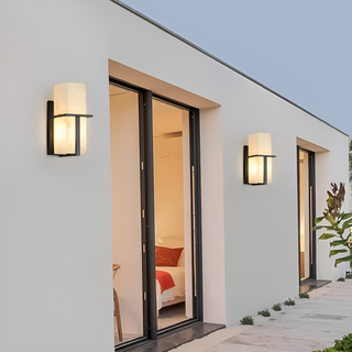Arlen Outdoor Marble Wall Light Modern  Luxury Gold Frame Light Fitting