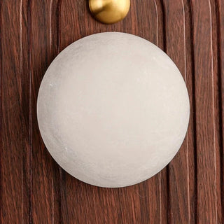 Walnut Glow Arch Wall Light Refined Modern  Vintage Brass Accent Lighting