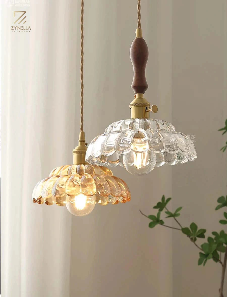 Zynella Petal Glass Pendant