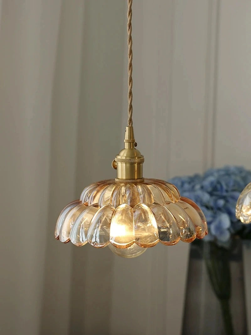 Zynella Petal Glass Pendant