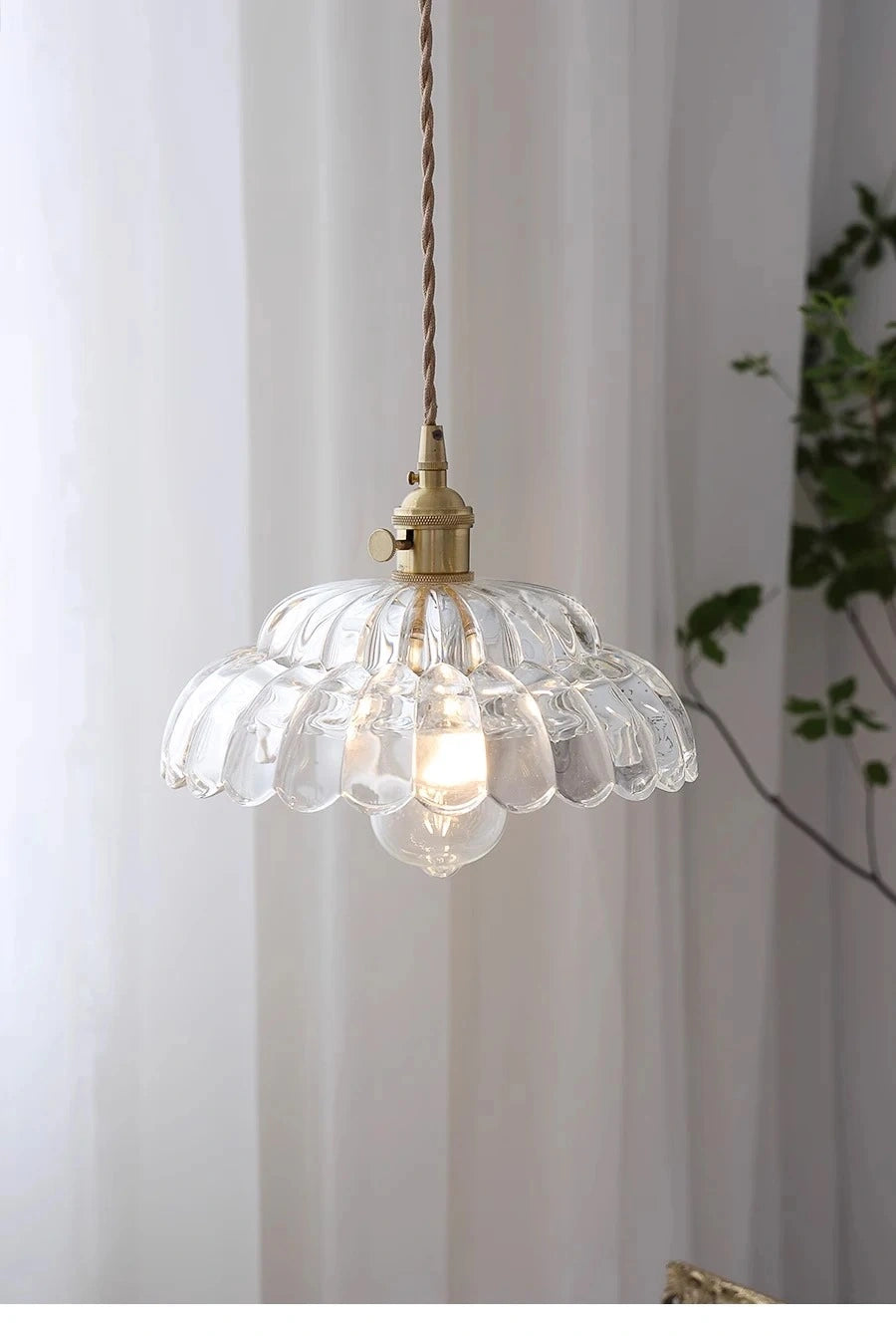 Zynella Petal Glass Pendant