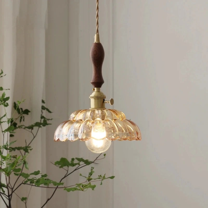 Zynella Petal Glass Pendant