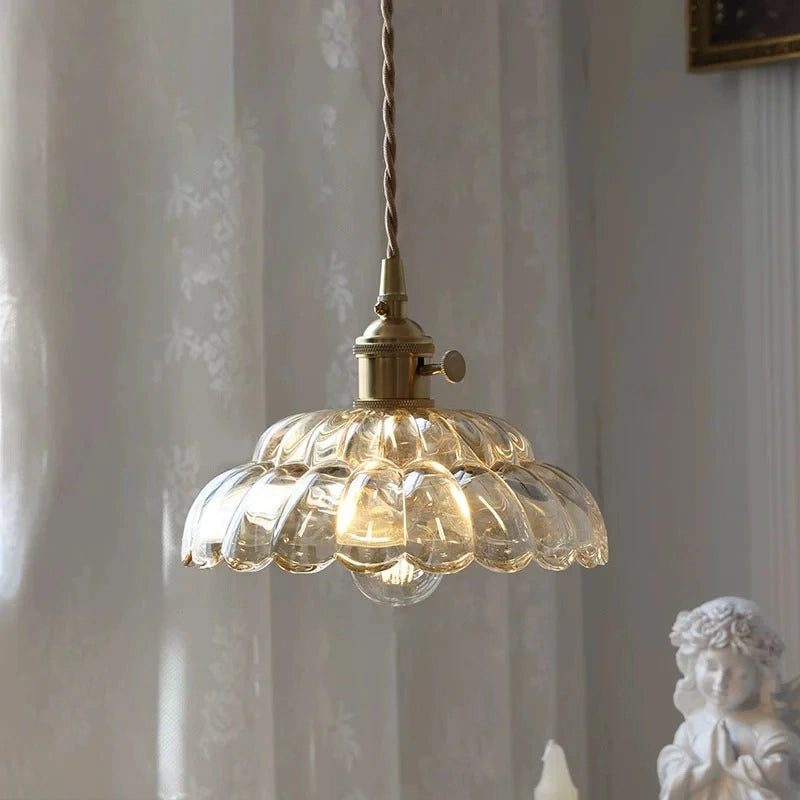 Zynella Petal Glass Pendant