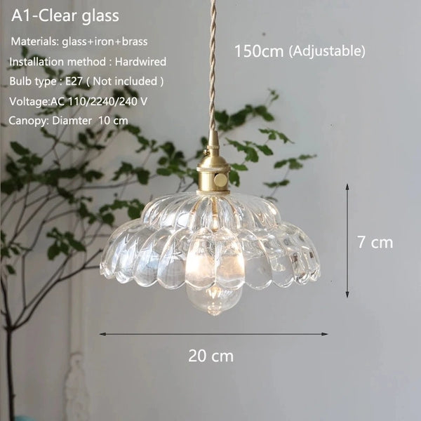 Zynella Petal Glass Pendant