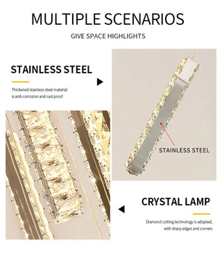 Angelica Chandelier Modern  Sculptural Spiral LED Fixture