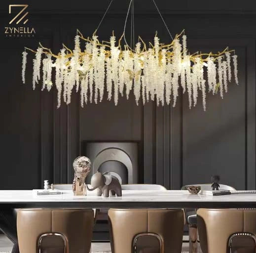 Zynella Tree Branch Crystal Chandelier