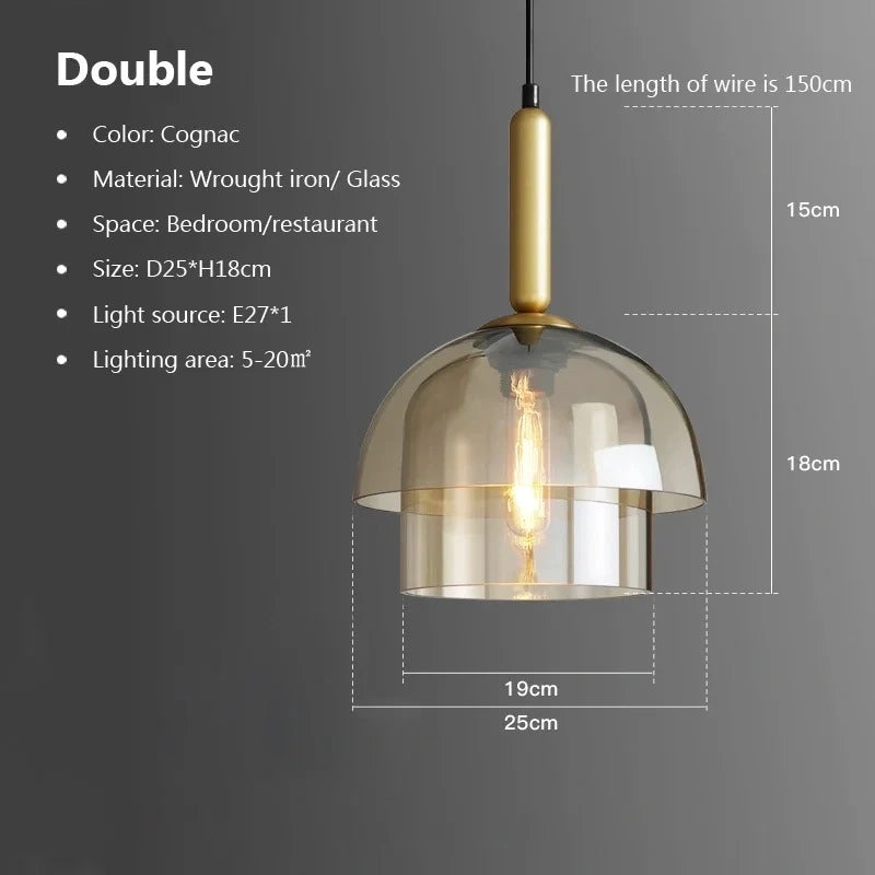 Champagne Glass Elegant Pendant