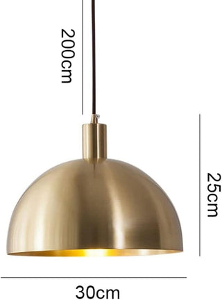 Zynella Brass Pendant Light Modern  Elegant Teardrop LED Pendant