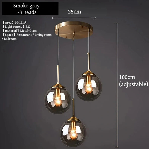Zynella Gradient Glass Ball Pendant