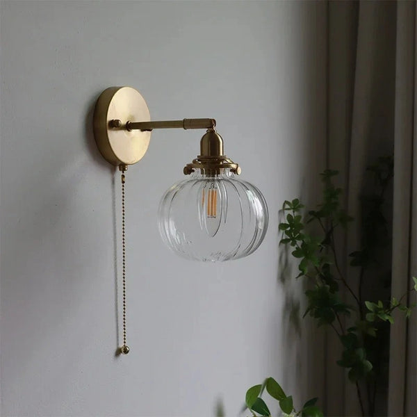 Orla Antique Glass Wall Lamp