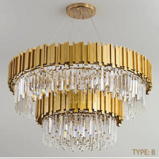 Queen Elizabeth Chandelier Premium Modern  Scandinavian Wooden Accent Light