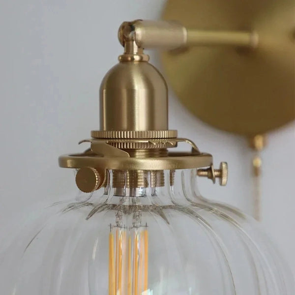 Orla Antique Glass Wall Lamp