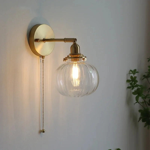Orla Antique Glass Wall Lamp
