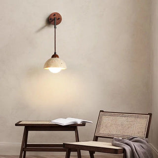Tia Travertine Wall Lamp Modern  Luxury Marble Base Table Lamp