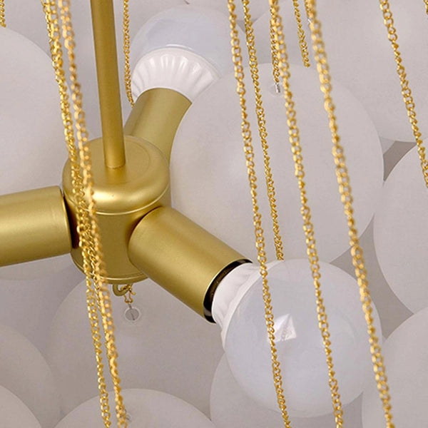 Zynella Frosted Ball Chandelier