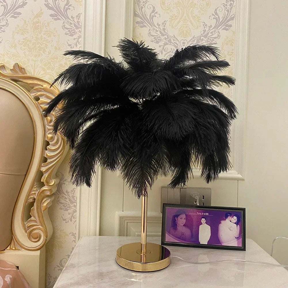 Luxury LED Feather Lamp