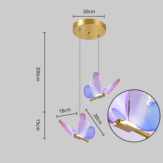 Butterfly Lamp Collection Modern  Opulent Multi-Tier Crystal Chandelier