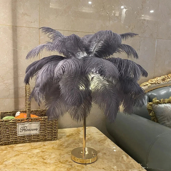 Luxury LED Feather Lamp