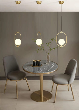 Astrid Scandinavian pendants Modern  Luxury Gold Frame Light Fitting