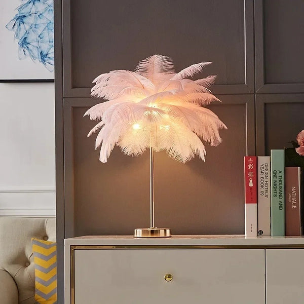 Luxury LED Feather Lamp