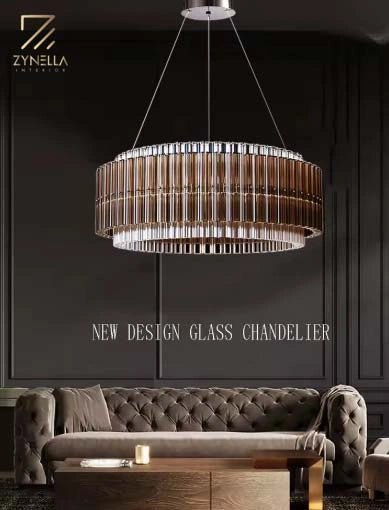 Mia Glass Modern Chandelier