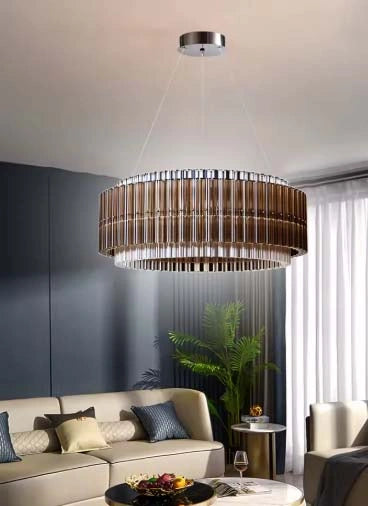 Mia Glass Modern Chandelier