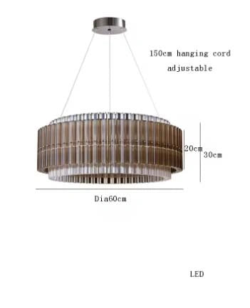 Mia Glass Modern Chandelier