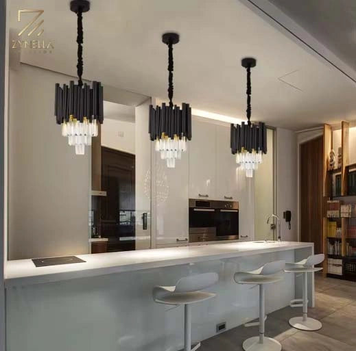 Maximus Crystal Black Pendant