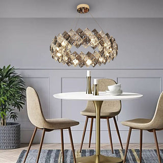 The Royal Ritz Chandelier Premium Modern  Luxury Gold Frame Light Fitting
