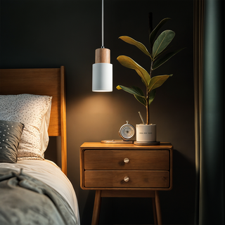 Elsa Wooden Pendants Modern  Scandinavian Wooden Accent Light