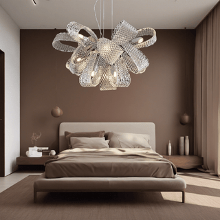 Minar Flower Chandelier Modern  Ornate Antique Finish Fixture