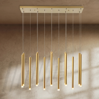 Zenova Chandelier Refined Modern  Sleek Linear Suspension Light
