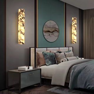 Mira Marble Minimalist Wall Light Modern  Art Deco Inspired Illumination