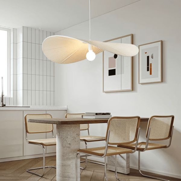 Charles Fabric Pendant Light Modern  Contemporary Crystal Statement Fixture - Zynella
