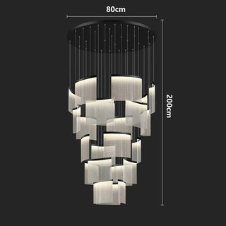 Aurelia Chandelier Modern  Ornate Antique Finish Fixture