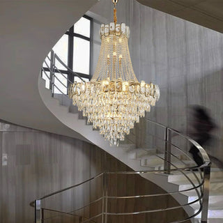 Mirova Modern Crystal Chandelier Modern  Handcrafted Artisan Ceiling Light