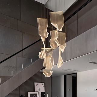 Levya Chandelier Modern  Minimalist Round Flush Mount