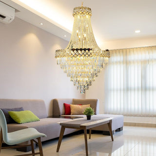 Finix Modern Crystal Chandelier Modern  Minimalist Round Flush Mount