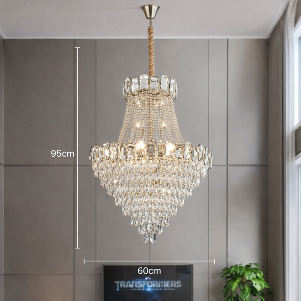 Mirova Modern Crystal Chandelier