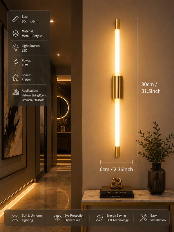 Zynella Nordic Cylindrical LED Wall Lamp