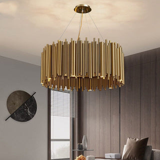 The Gold Nest Chic Modern  Sculptural Spiral LED Fixture