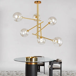 Lara Bubble Chandelier Modern  Sleek Linear Suspension Light