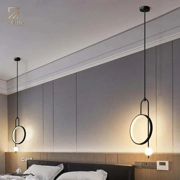 Modern Gold Ring Pendant Light