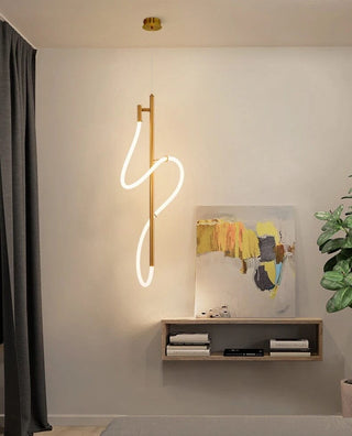 Soran Swirl Lamp Collection Opulent Modern  Sculptural Spiral LED Fixture