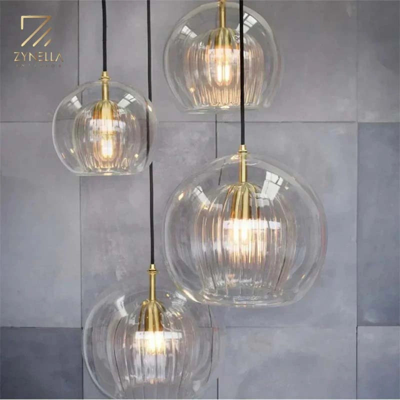 Mizan Glass Modern Pendant Modern