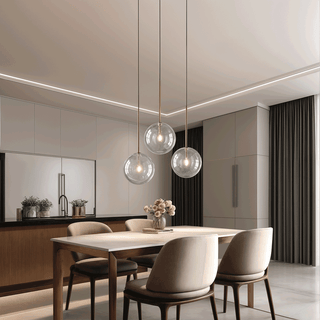 The Glass Ball Modern  Luxury Marble Base Table Lamp