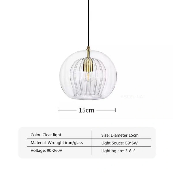Mizan Glass Modern Pendant Modern