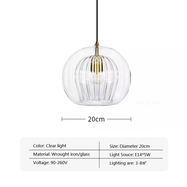 Mizan Glass Modern Pendant Modern